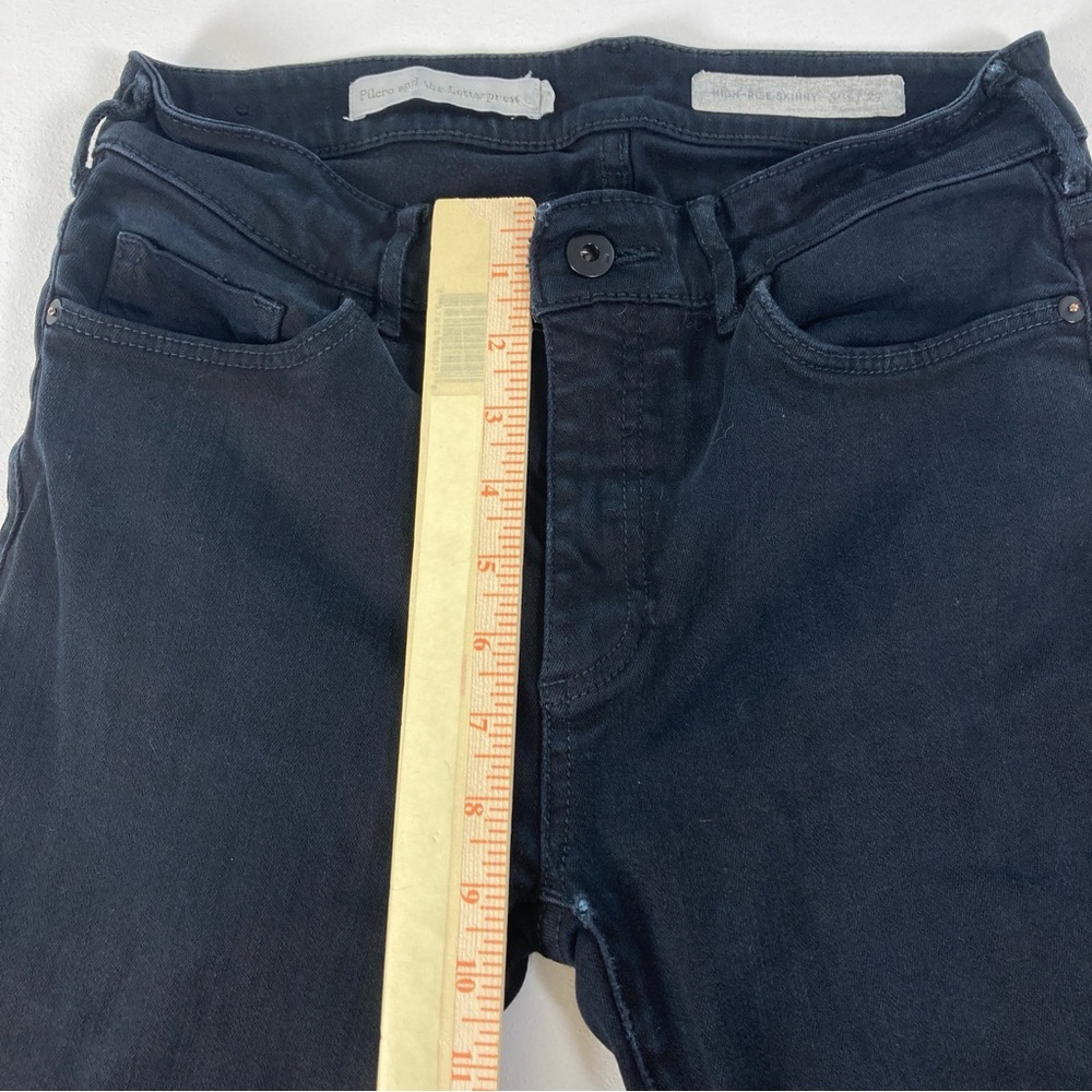 Pilcro and the Letterpress Jeans Womens Size 27 Black High-Rise Skinny Casual - Picture 11 of 16